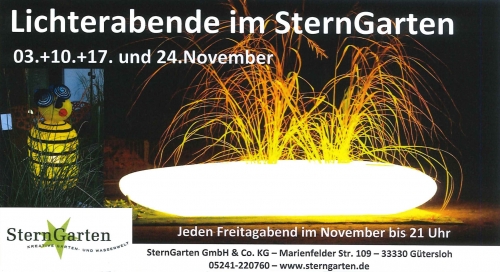 Lichterabende im SternGarten